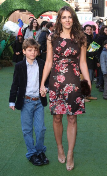 Elizabeth Hurley and Damian Hurley