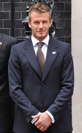 David Beckham, Andy Murray and Denise Lewis Join Gordon Brown at 10 Downing Street, London on April 20, 2009 David Beckham/ PR Photos