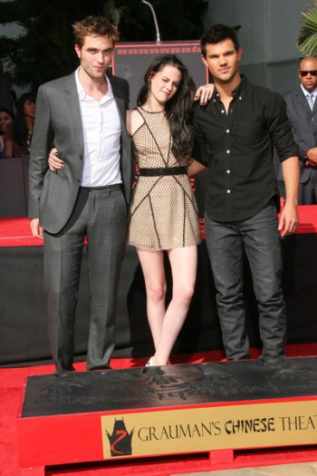 Robert Pattinson, Kristen Stewart und Taylor Lautner/ PR Photos